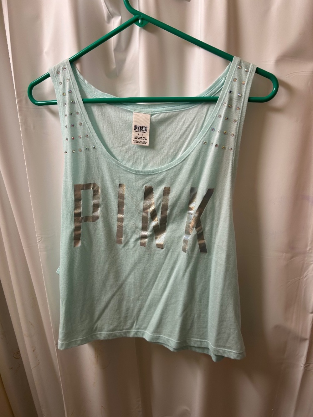 PINK Victorias Secret Logo Cropped Tee